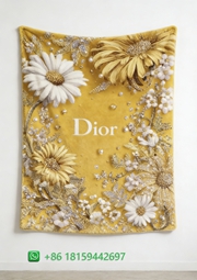 Dior Throw Blankets